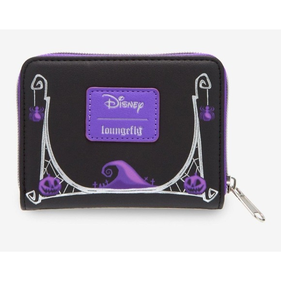 Loungefly Nightmare Before Christmas Jack & Sally Pumpkin Frame Backpack WALLET - Picture 8 of 9